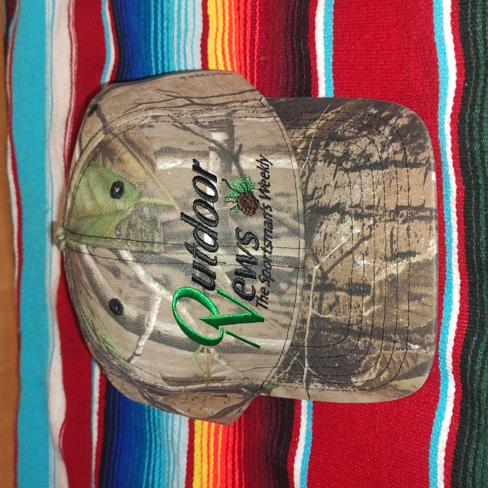 RealTree Outdoor News Embroidered Camo Hunting Strap-on Hat Cap New